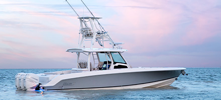 Boston Whaler on the water