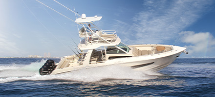 Boston Whaler on the water