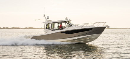 Boston Whaler on the water
