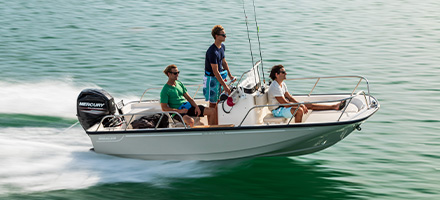 Boston Whaler on the water