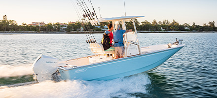 Boston Whaler on the water