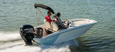 Boston Whaler on the water