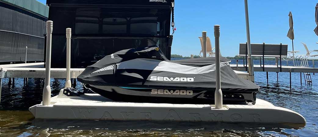 wave armor floating jet ski port
