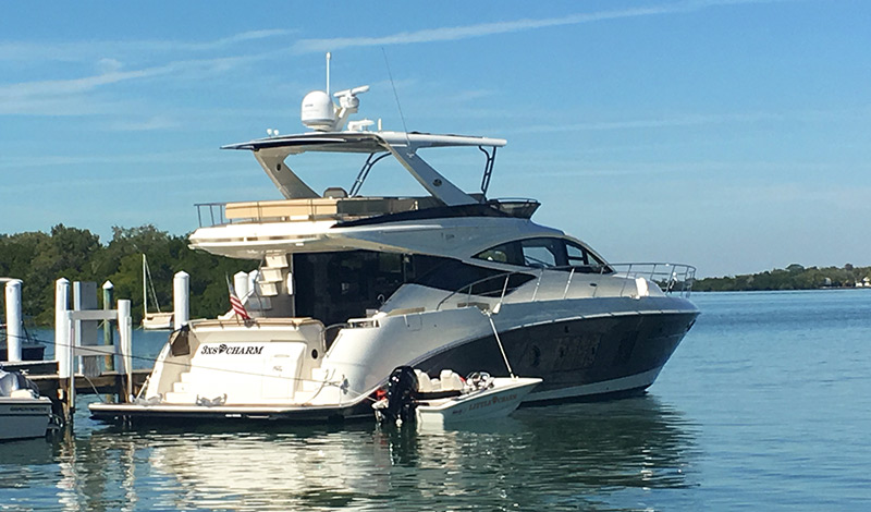 the sea ray yacht and boston whaler tender
