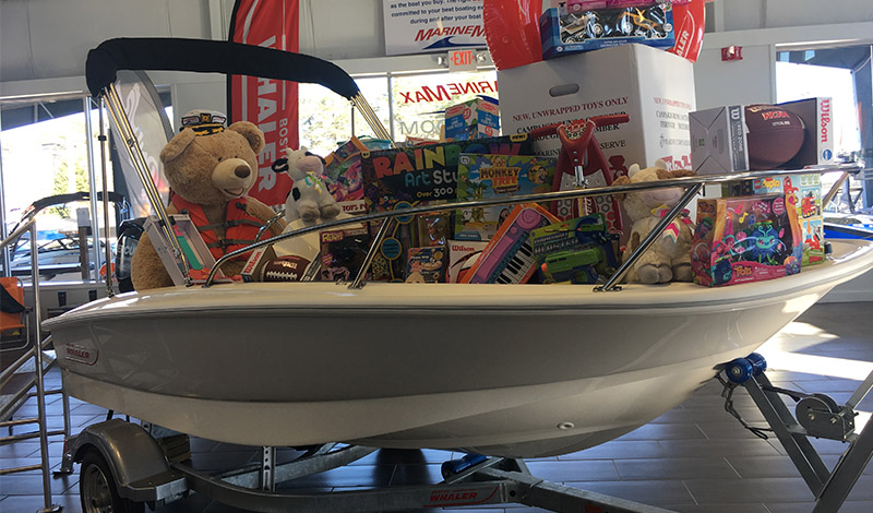toys in a boat