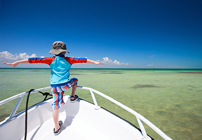 Kids in Boating Landing Page Image