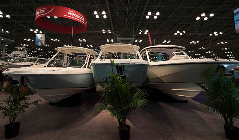 boston whaler boats at the new york boat show