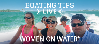 A group of women aboard a boat