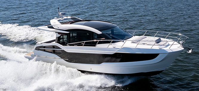 Galeon yacht on the water
