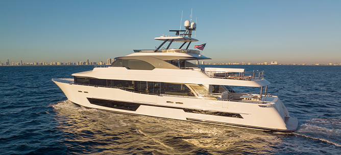 Ocean Alexander on the water