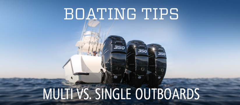 Outboards on the water