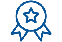 blue ribbon icon