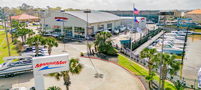 Overhead view of the Houston marina