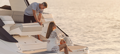 Man and Women on a Yacht