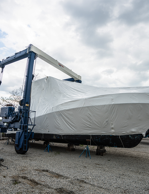 Outdoor storage in Boston Marina