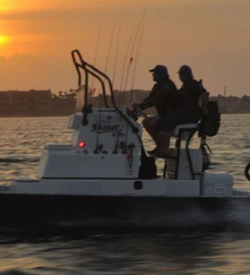 People fishing on Dargel boat