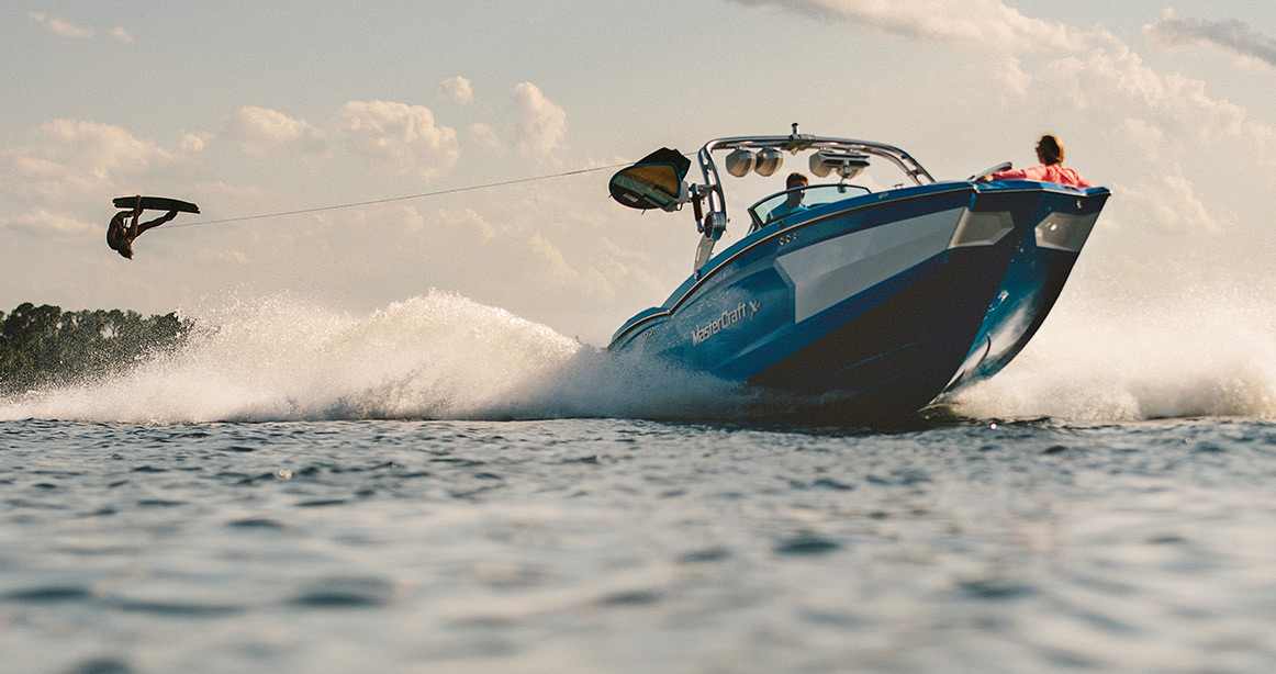 Mastercraft boat out on the water