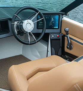 Mastercraft boat dashboard view