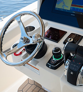 Scout boat dashboard view