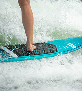 Wakeboarder from a Yamaha boat