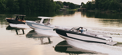 Multiple boats on the water