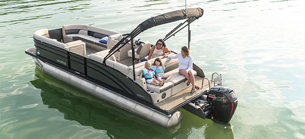 Family on Harris Pontoon