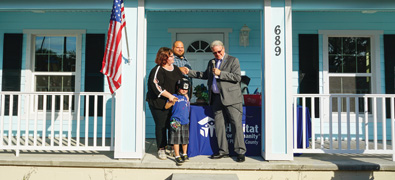 family given new home built by marinemax for habitat for humanity