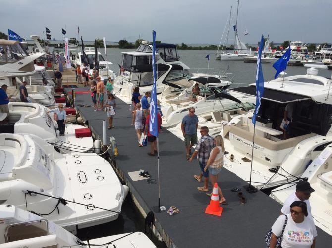 boat show on dock