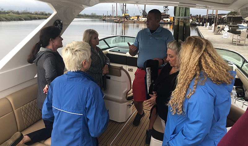 marinemax charleston educational program women on water class women on board of a boat learning