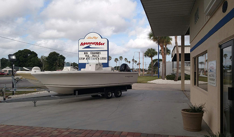 marinemax cocoa store front and boat