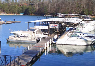 MarineMax Cumming dock and boats