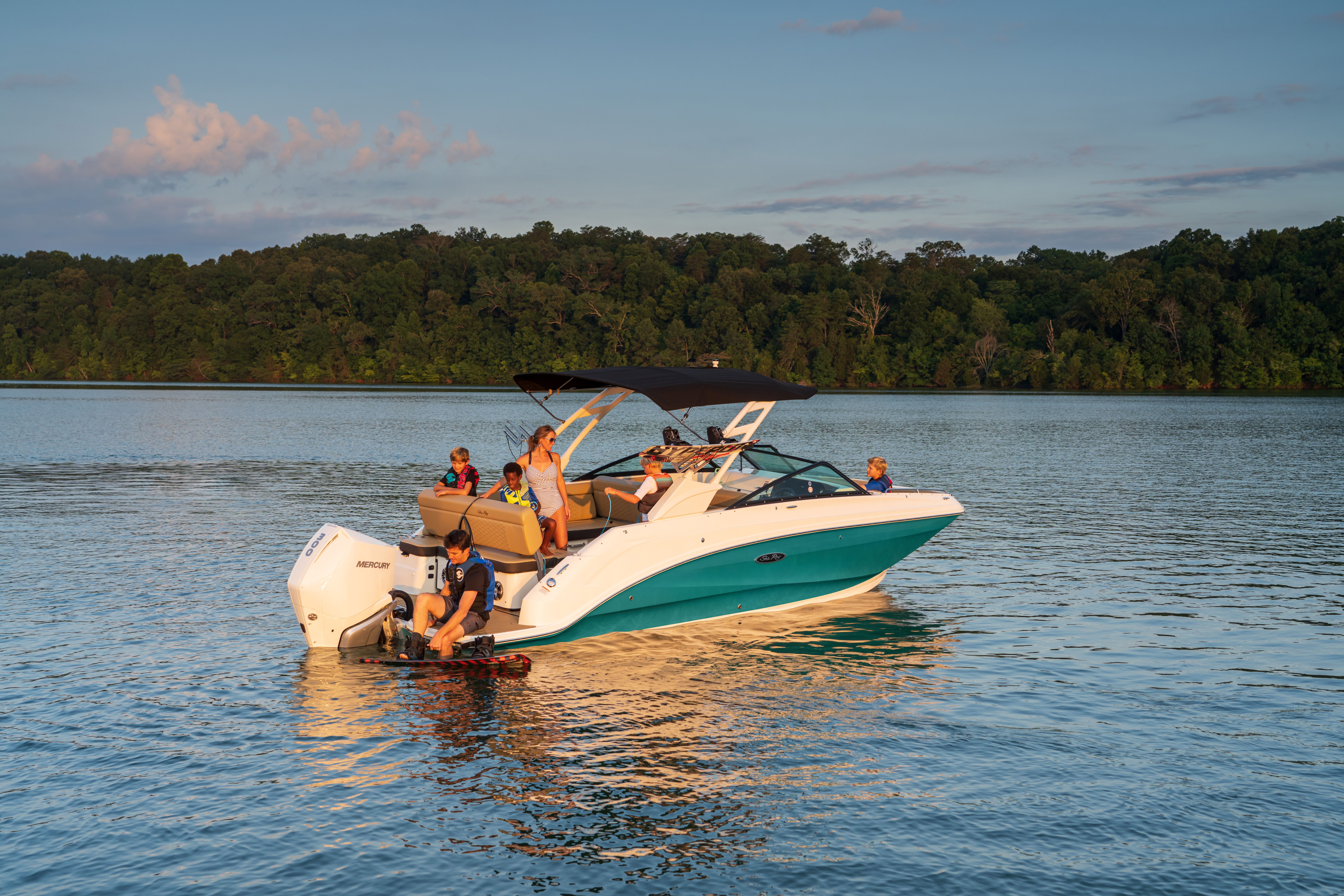 teens in boating