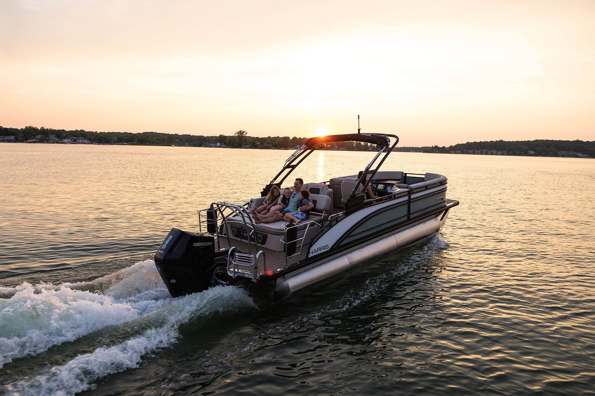 harris pontoon boats solstice 250 sl starboard running 2024 12492