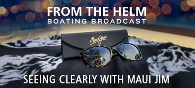 Maui Jim sunglasses on a towel