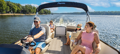 Family on a Premier Pontoon 