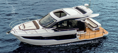 Galeon yacht out on the water