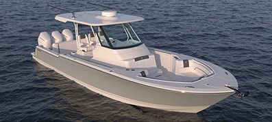 Bertram 34 CC on the water
