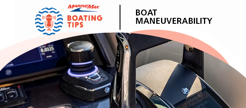 Joystick controls on a boat