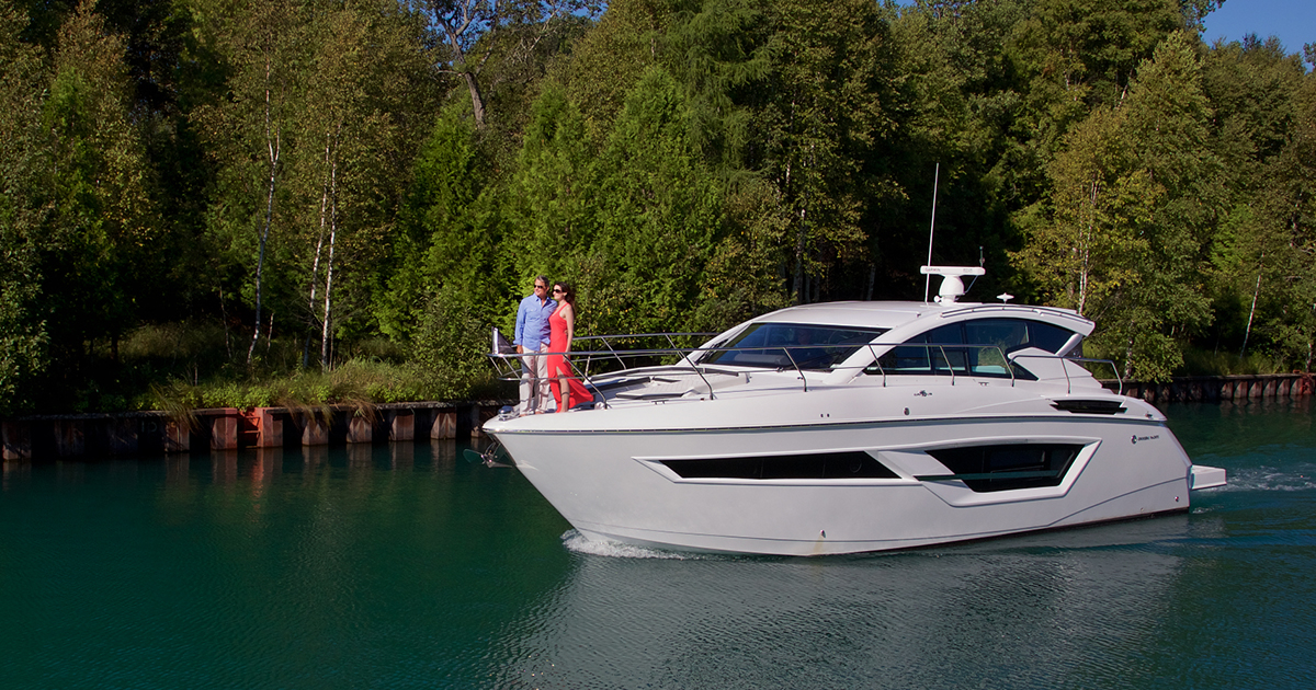 couple on the end of a boat
