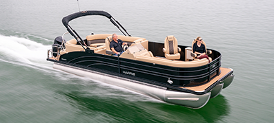 Harris Pontoon on the water