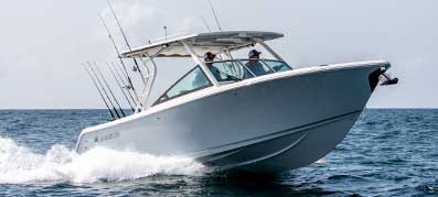 Sailfish boat on the water