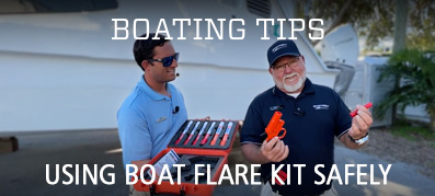 Captain Keith and Nick show how to safely and effectively use your boat flare kit. 