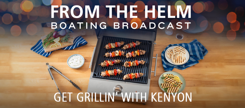 Food on a portable grill