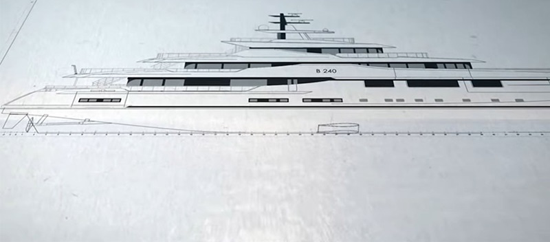 benetti yacht blueprints