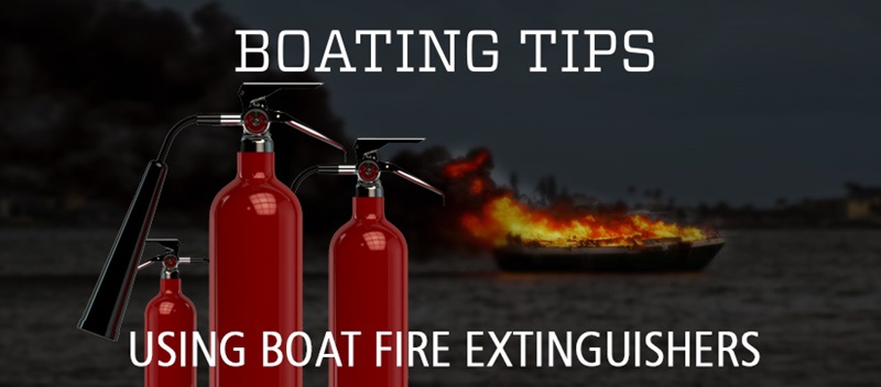 using boat fire extinguisher 
