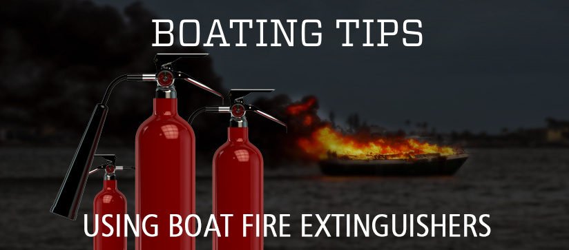 using boat fire extinguisher 