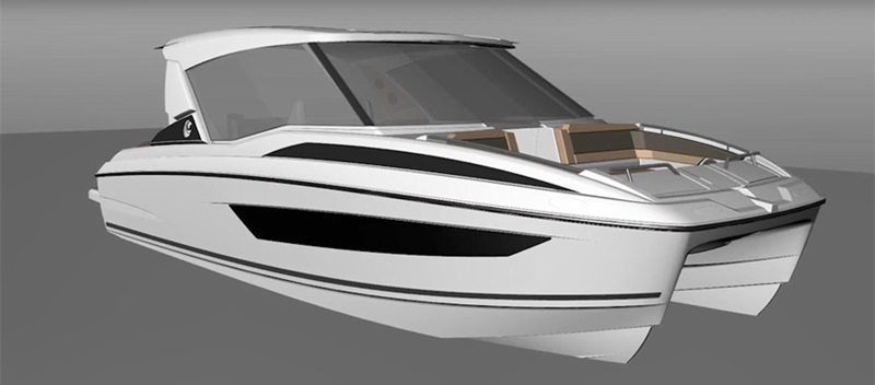 Aquila design preview - Aquila 30 Power Catamaran Video