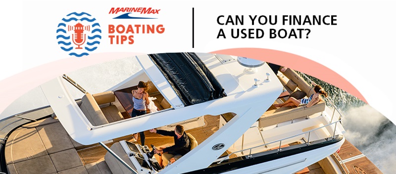 video thumbnail of a boat with boating tips graphic