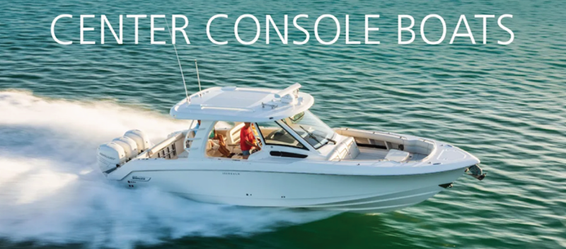 Center Console Boat out on the water