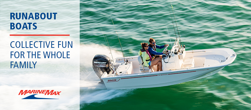 runabout boat on the water